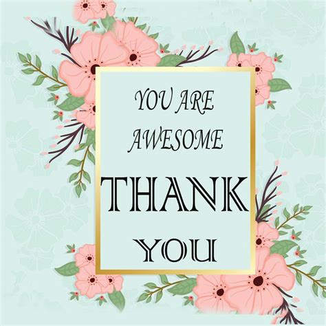 thank you — you are awesome